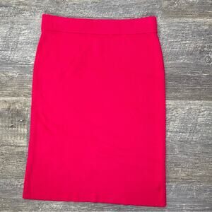 Banana Republic fuchsia pink ribbed knit straight pencil sweater skirt XSP B183